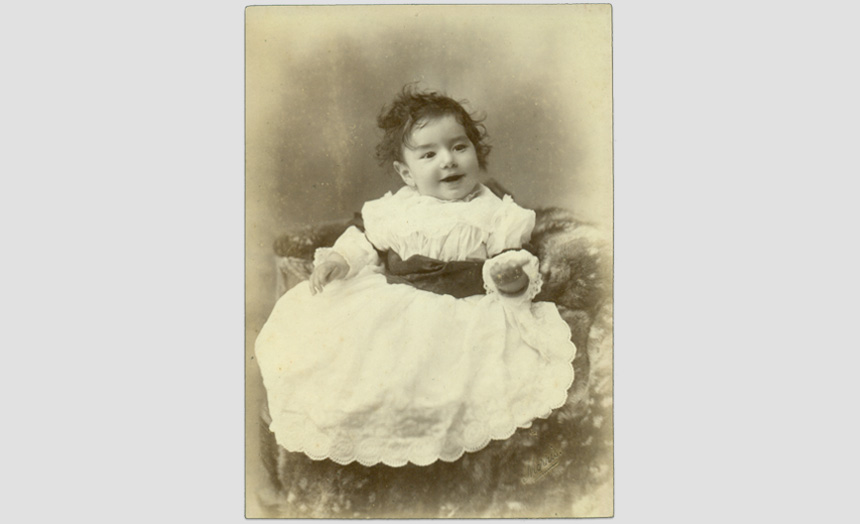 Edward Theomin as a baby.